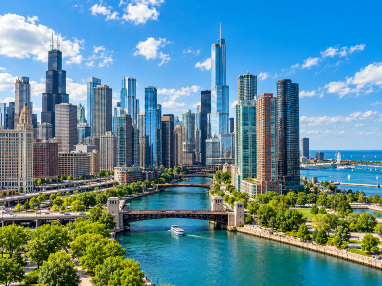 Chicago-River-Skyline